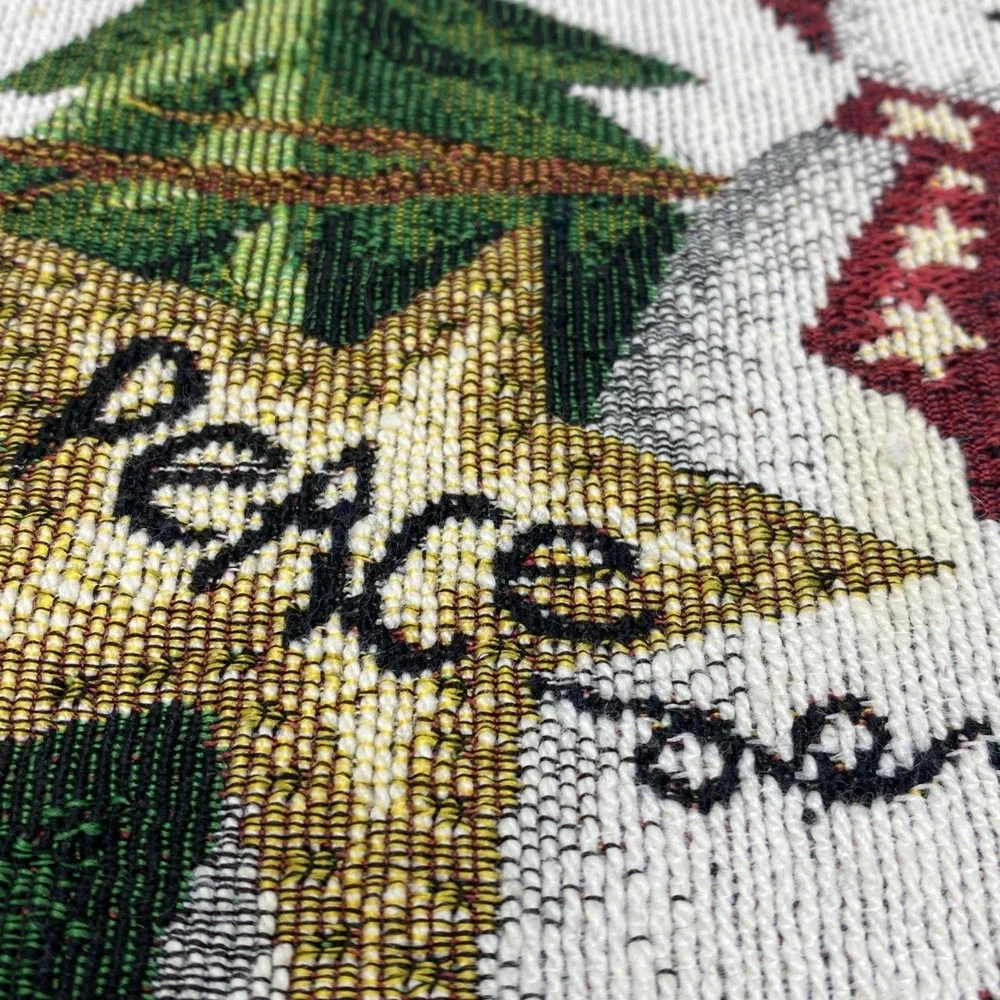 Vintage Christmas Snowman Tapestry Placemats 18x11.5